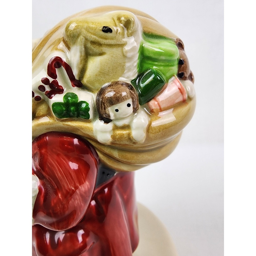 VINTAGE Otagiri 7" Santa Figurine Musical Santa Claus is Coming to Town Japan - Picture 3 of 16